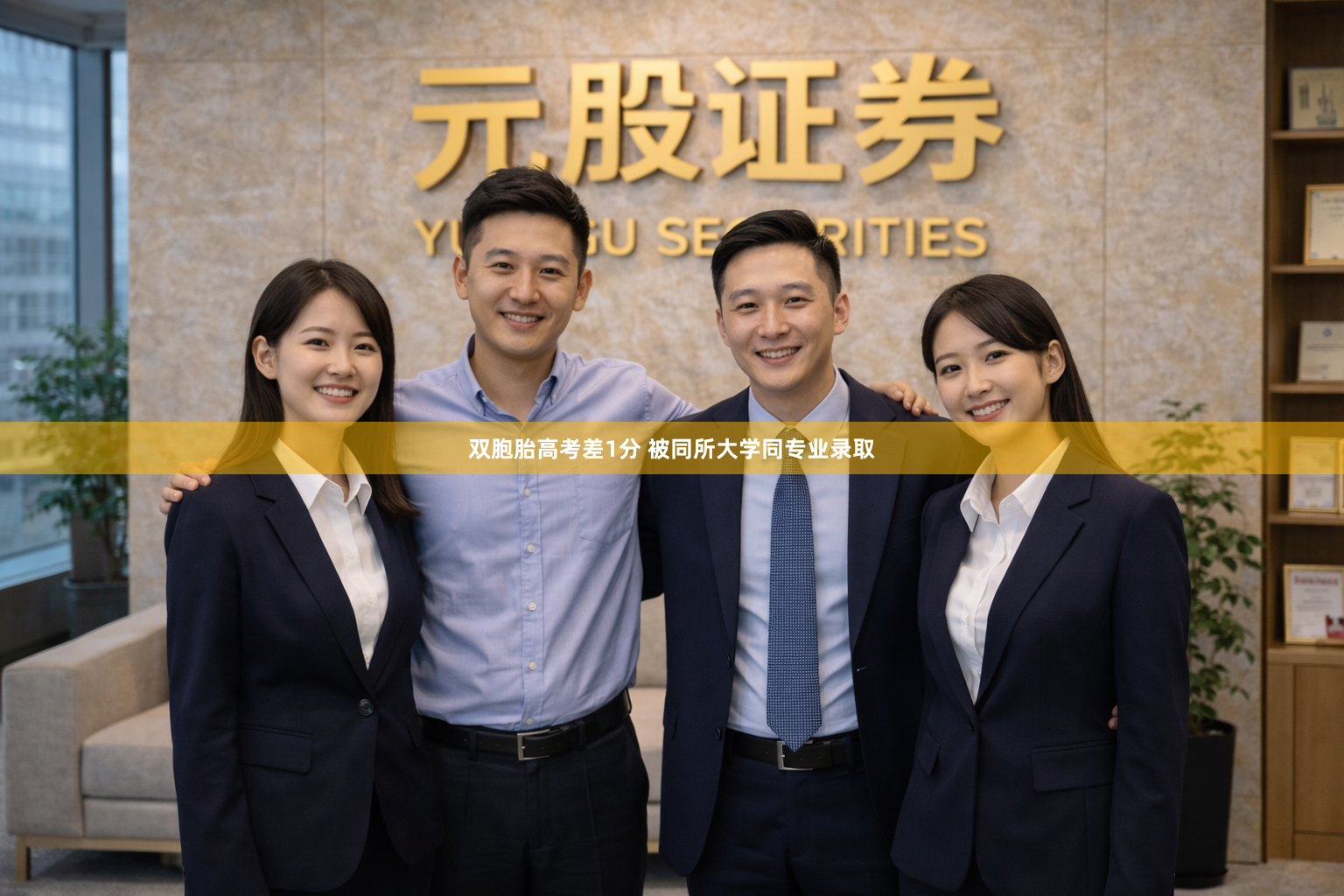 双胞胎高考差1分 被同所大学同专业录取